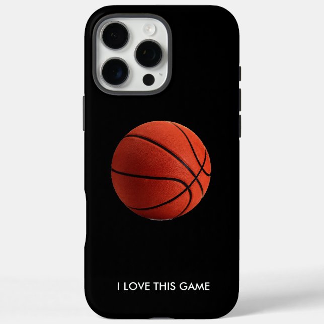 Basketball Illustration Malerei Sport iPhone 16 Pro Max Hülle (Rückseite)