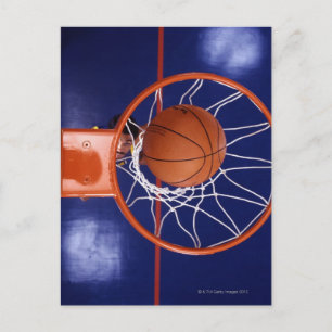 Basketball im Hocker Postkarte