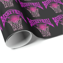 Basketball im Netz Geschenkpapier