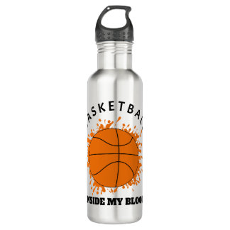 Basketball in meinem Blut Edelstahlflasche