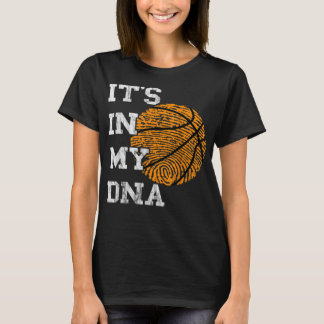 Basketball In meinem DNA Fingerabdruck spielt Bas T-Shirt