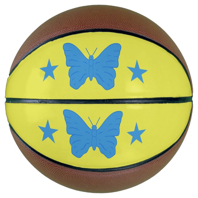 Basketball in Originalgröße mit der Flagge von Bad (Vorderseite)