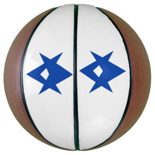 Basketball in Originalgröße mit der Flagge von Toy