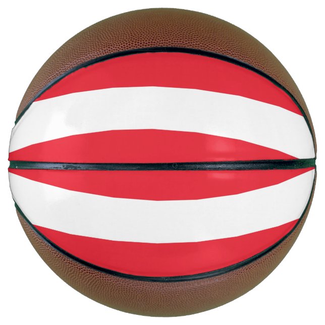 Basketball in voller Größe mit der Flagge Österrei (Vorderseite)
