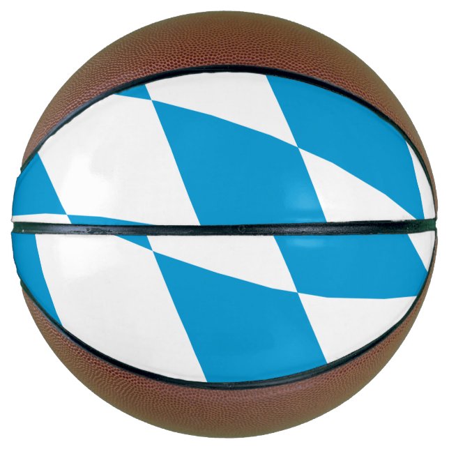 Basketball in Vollgröße mit der Flagge Bayerns (Vorderseite)