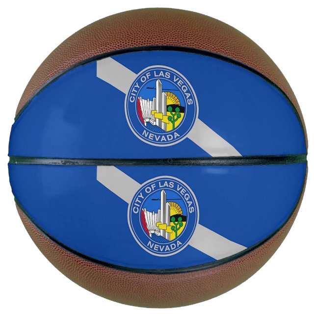 Basketball in Vollgröße mit Flagge von Las Vegas,  (Vorderseite)