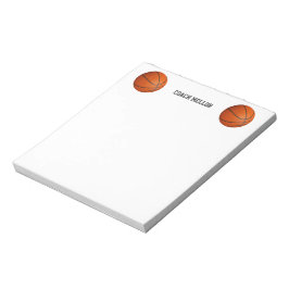 Basketball-individuelle Name Notizblock