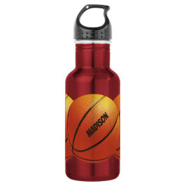 Basketball individuelle Name Wasserflaschen Edelstahlflasche