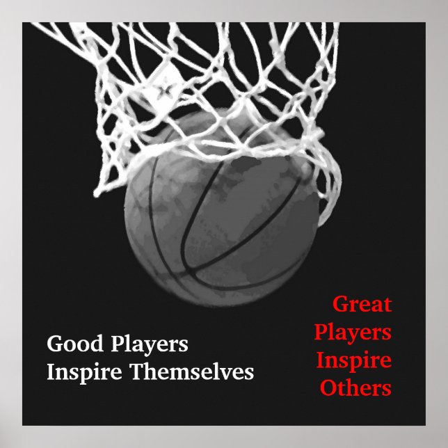 Basketball Inspiration Inspirierend Teilnehmer Poster (Vorne)
