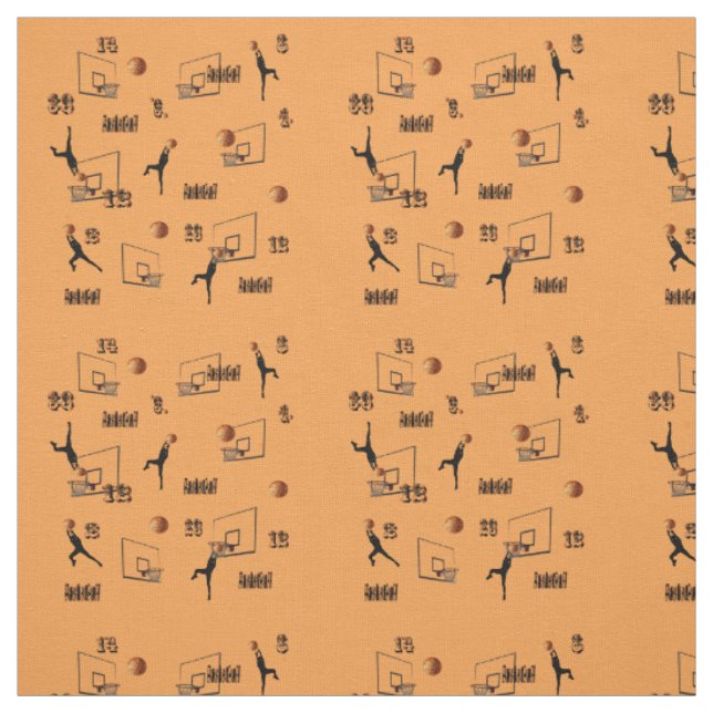 Basketball-Inspirationsmuster, Stoff (Muster)