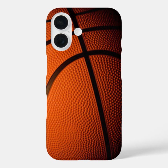 Basketball iPhone 16 Hülle (Rückseite)