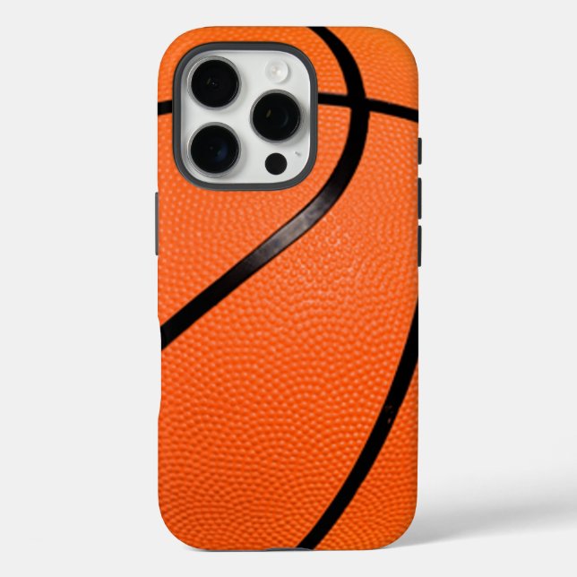 Basketball iPhone 16 Pro Hülle (Rückseite)