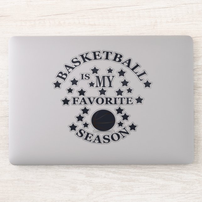 Basketball is my favorite season aufkleber (Computer)
