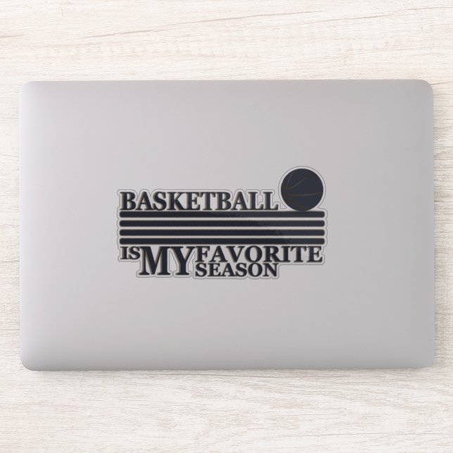 Basketball is my favorite season aufkleber (Computer)