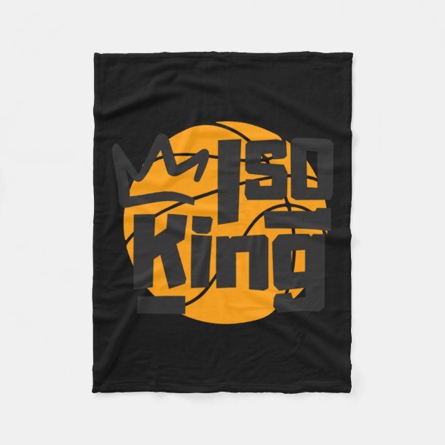 Basketball Isolation King One Man Show Fleecedecke (Vorderseite)