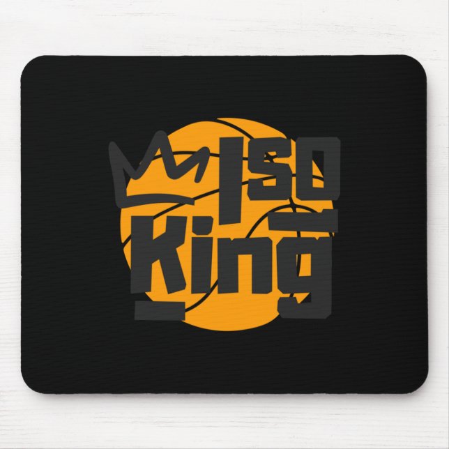 Basketball Isolation King One Man Show Mousepad (Vorne)