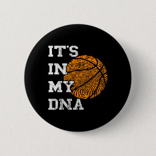 Basketball ist in meinem DNA Fingerabdruck, in dem Button
