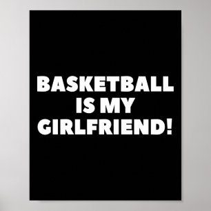 Basketball ist mein Basketballgeschenk für meine F Poster