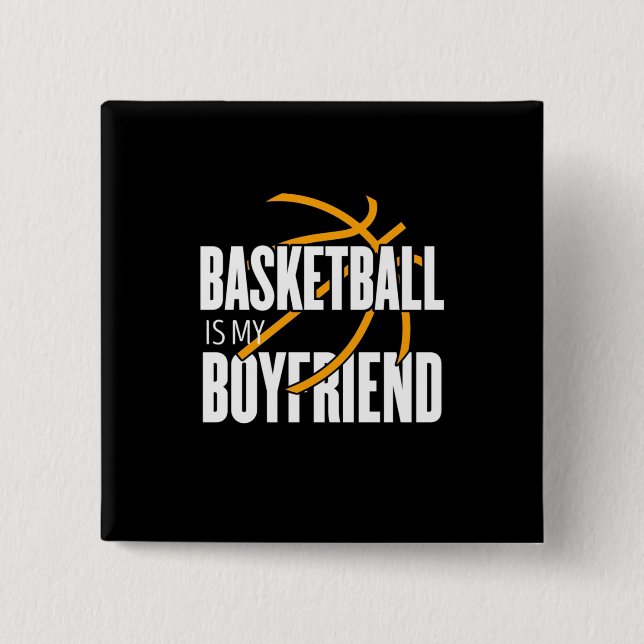 Basketball ist mein Freund Button (Vorderseite)