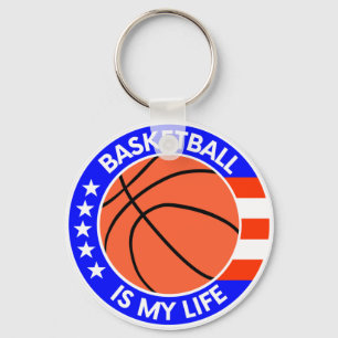 Basketball ist mein Leben. Geschenkideen für Sport Schlüsselanhänger