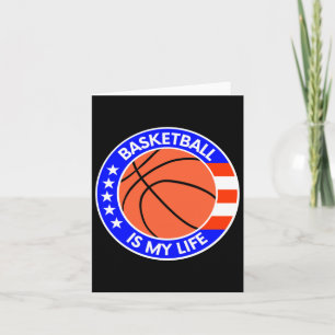 Basketball ist mein Leben ist die US-Flagge Karte