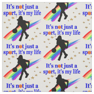 BASKETBALL IST MEIN LEBENSBASKETBALLDESIGN STOFF
