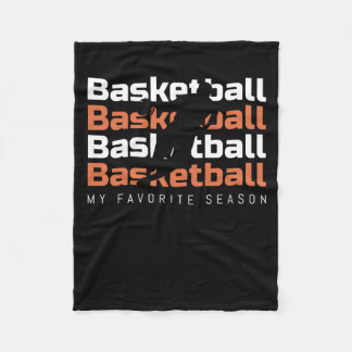 Basketball ist mein Lieblingssaison Basketball Fleecedecke