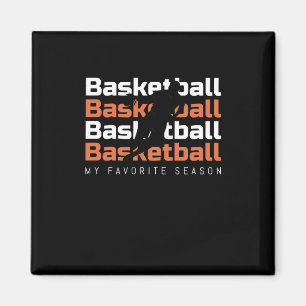 Basketball ist mein Lieblingssaison Basketball Magnet