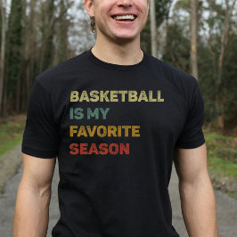 Basketball ist mein Lieblingssaison-Retro T-Shirt