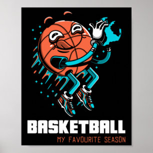 Basketball ist mein Lieblingssaison-Spaß Poster