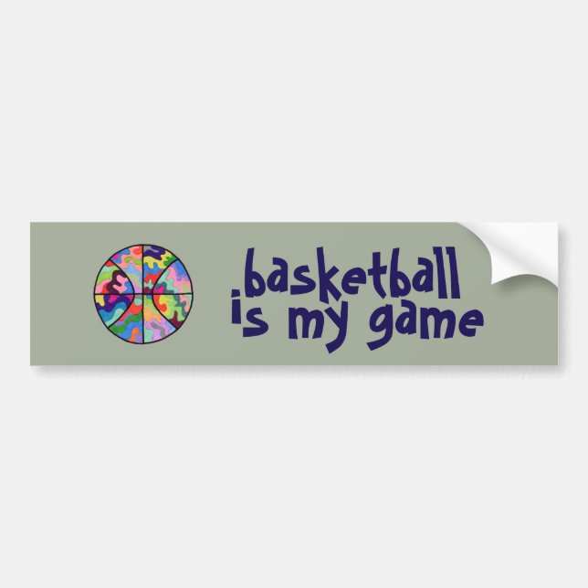 Basketball ist mein Spiel-Autoaufkleber Autoaufkleber (Vorne)