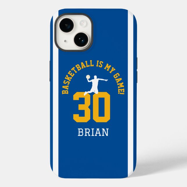 Basketball ist mein Spiel | Sportteam Jersey Case-Mate iPhone 14 Hülle (Rückseite)