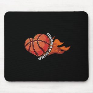 Basketball ist meine Freundin Ball Game Hoops spie Mousepad