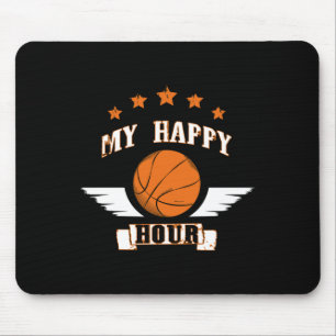 Basketball ist meine glückliche Stunde Mousepad