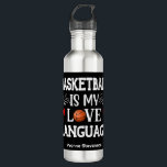 Basketball ist meine Liebe Basketball Player Edelstahlflasche<br><div class="desc">Diese lustige "Basketball ist meine Liebe Sprache" Wasserflasche ist perfekt für alle, die Basketball Lieben. Fügen Sie einen Namen hinzu und Sie werden sicher sein, dass Sie ihn nicht bei einem Spiel verlieren.</div>