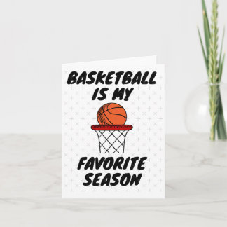 Basketball ist meine Lieblingssaison 8 Karte
