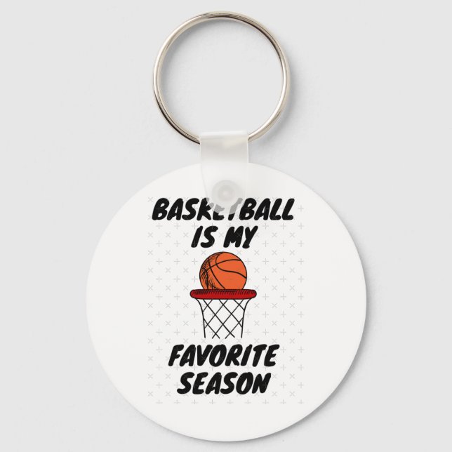 Basketball ist meine Lieblingssaison 8 Schlüsselanhänger (Vorderseite)