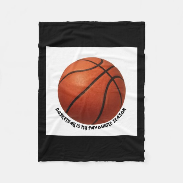 Basketball ist meine Lieblingssaison aktiv Fleecedecke (Vorderseite)