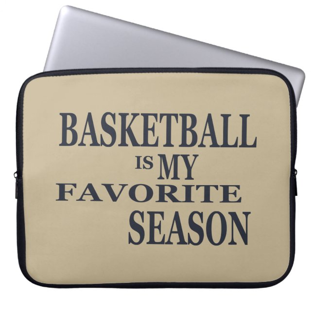 Basketball ist meine Lieblingssaison Laptopschutzhülle (Vorderseite)