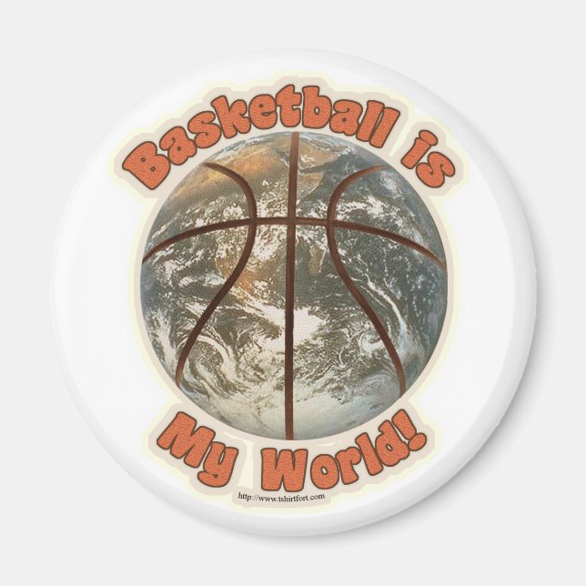 Basketball ist meine Welt! Magnet (Vorne)