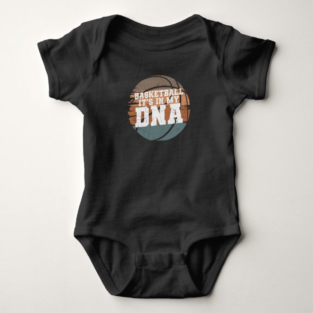 Basketball It's in my DNA | for Basketball Lover Baby Strampler (Vorderseite)