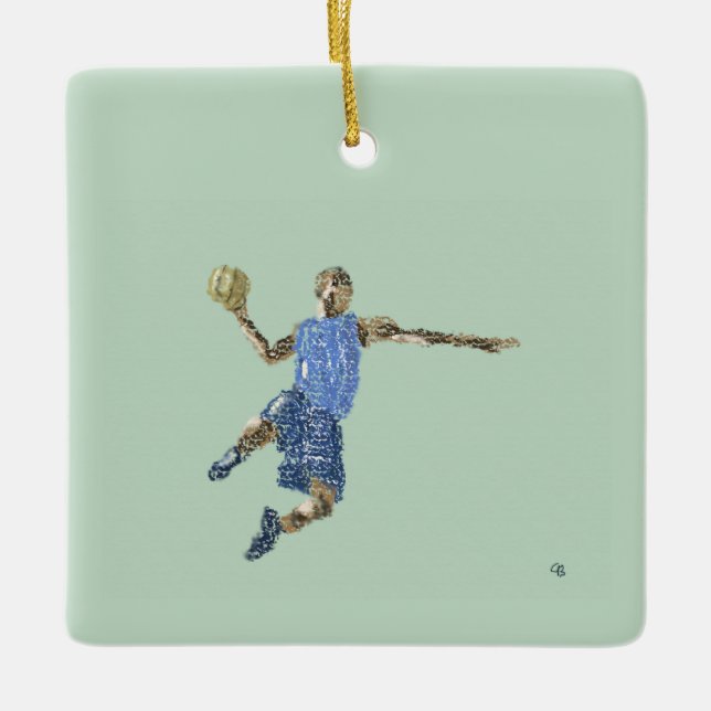 #Basketball #Jump Keramikornament (Vorderseite)