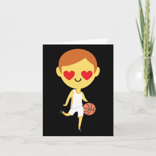 Basketball-Junge-Emoji  Karte