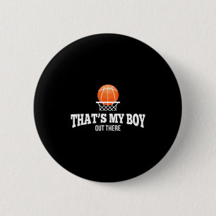 Basketball-Junge für Mama Papa Oma Opa Button