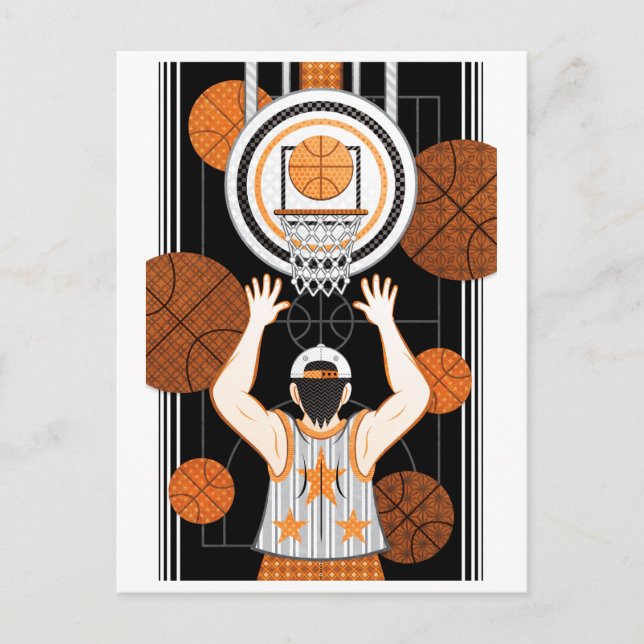 Basketball-Junge (Remake) Postkarte (Vorderseite)