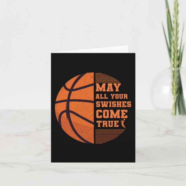 Basketball kann alle Ihre Wünsche erfüllen Uni Karte (Vorderseite)