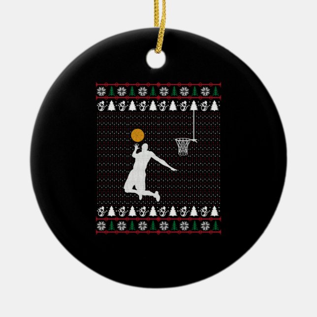 Basketball Keramik Ornament (Vorne)