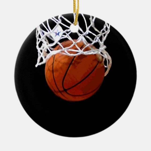 Basketball Keramik Ornament (Vorne)
