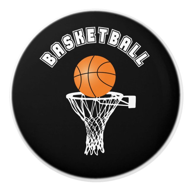 Basketball Keramikknauf (Vorderseite)