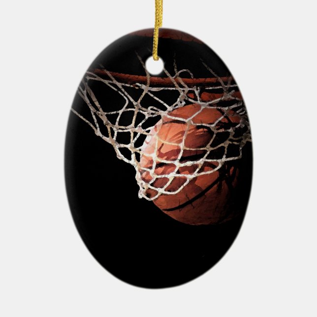 Basketball Keramikornament (Vorne)